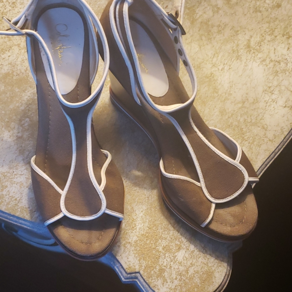 Cole Haan Nike Air Wedge Sandals,  size 8